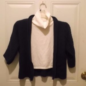 Blue Knit Capelet * NWOT